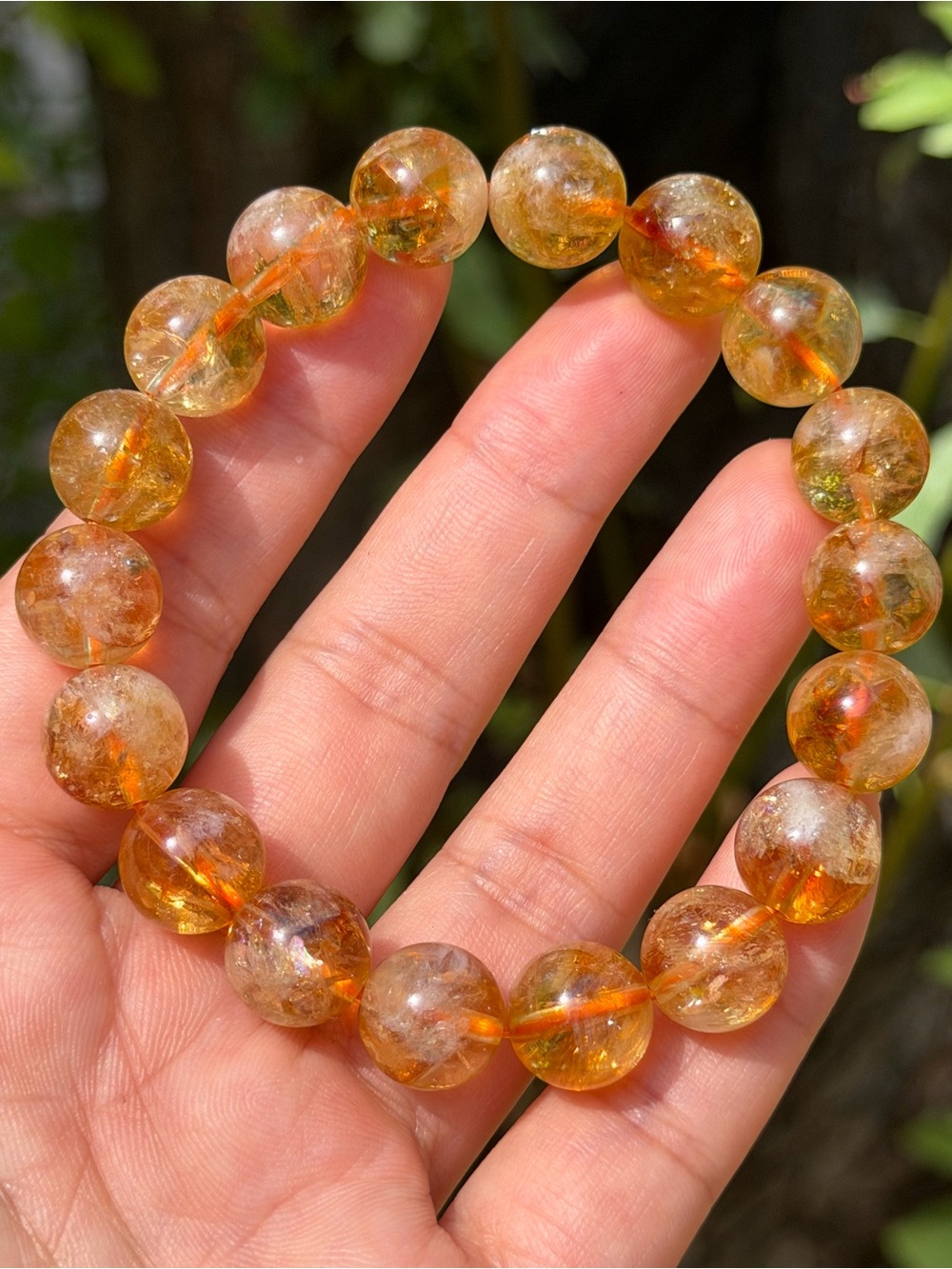 12mm Stretchable Citrine Bracelet 2173